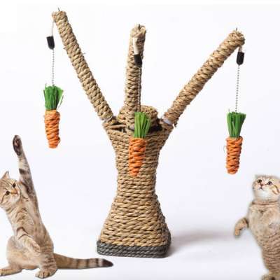 Wholesale Pet Cat Toy Catching Scratching Tree with Radish Cat Scratch Board